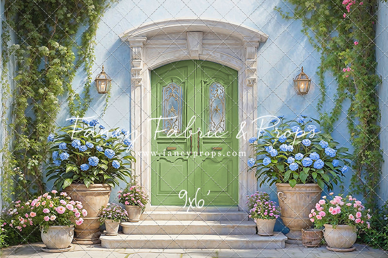 Summertime Patio - Green Door - With Sweep Option