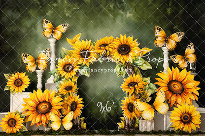 Sunny Flowers & Butterflies