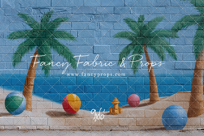 Sunny Shores Mural - With Sweep Option