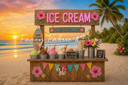 Sunset Ice Cream Stand - With Sweep Option