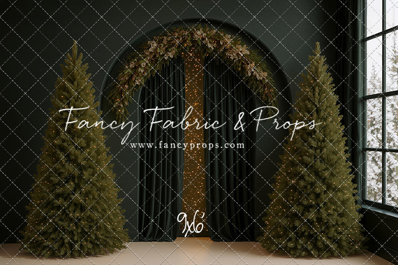 Velvet Christmas Arch - With Sweep Option