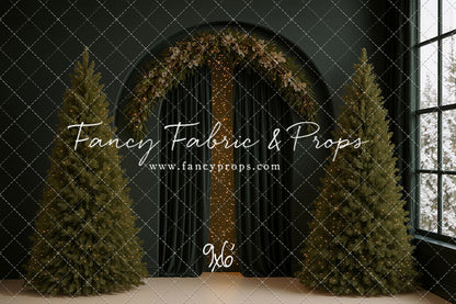 Velvet Christmas Arch - With Sweep Option