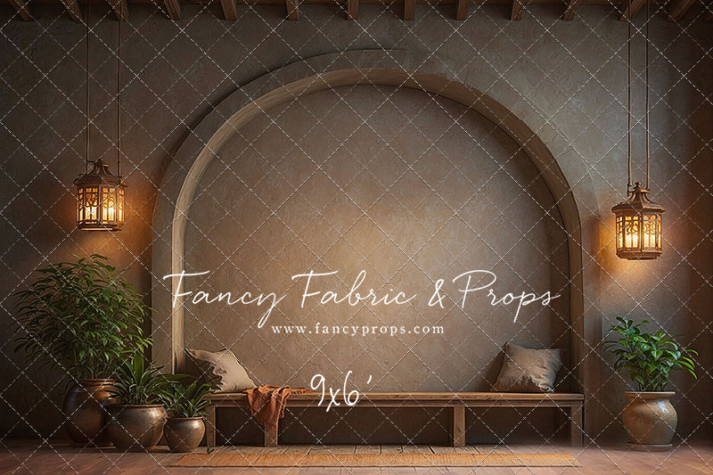 Warm Amber Archway - With Bench - With Sweep Option