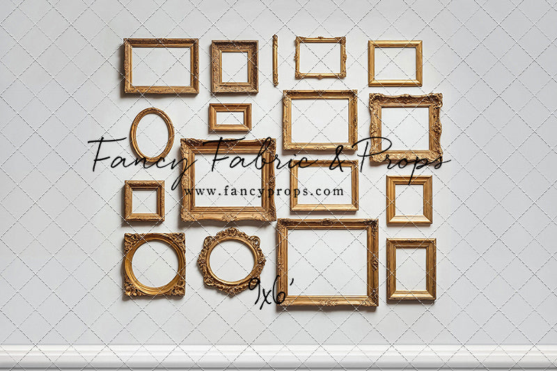 White Frame Wall - White Floor - With Sweep Option