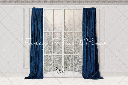 Winter Window Blue