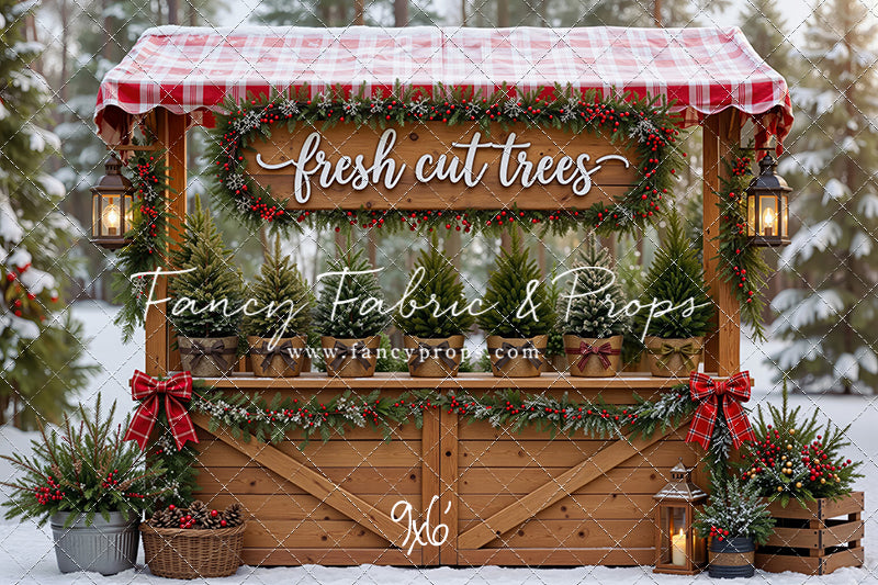 Winter Woods Tree Market - With Sweep Option
