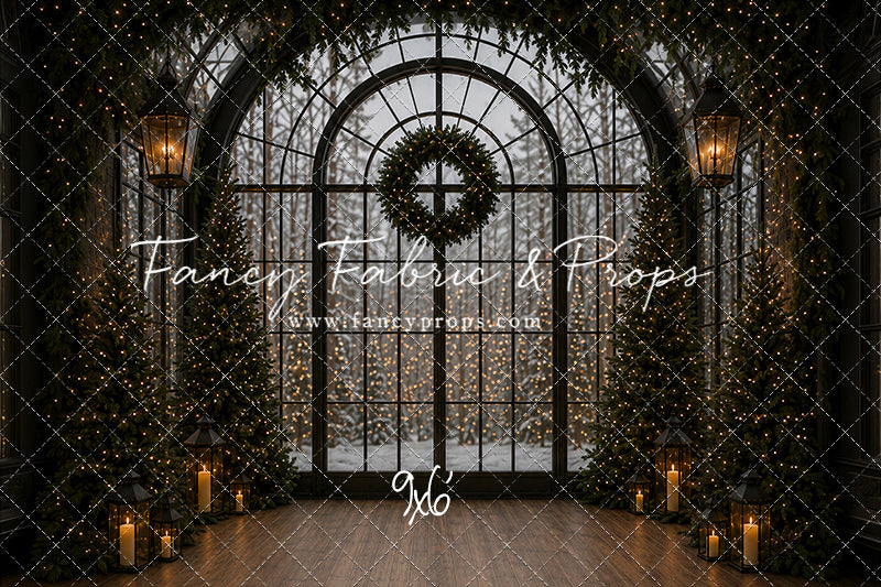 Evening Christmas Window - with Sweep Option