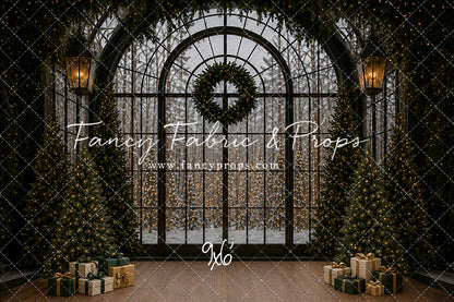 Moody Holiday Window View - with Sweep Option