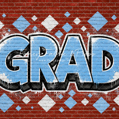 Baby Blue & White Grad - With Sweep Option
