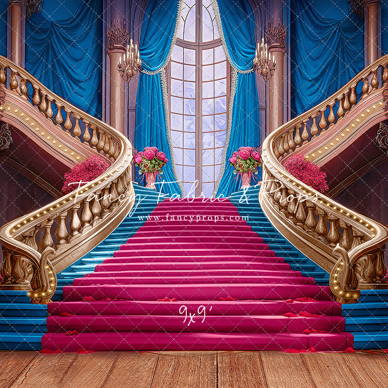 Ballroom Royal Staircase - Blue - With Sweep Option