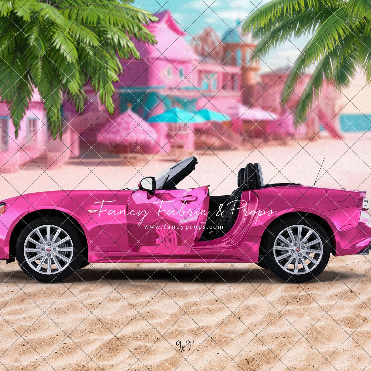 Beach Convertible -Pink - With Sweep Option