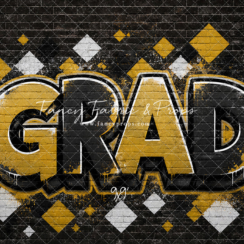 Black & Gold Grad - With Sweep Option