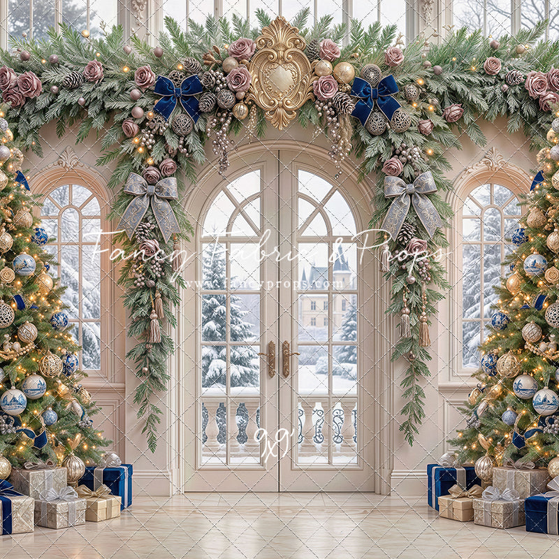 Blue Christmas Foyer - with Sweep Option