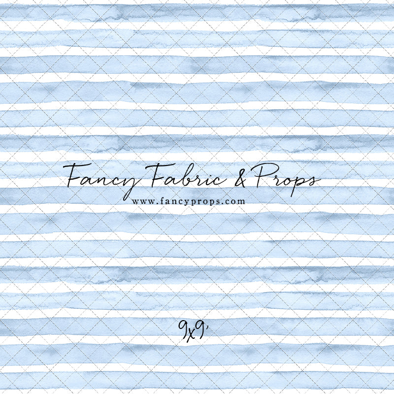 Blue Watercolor Stripes