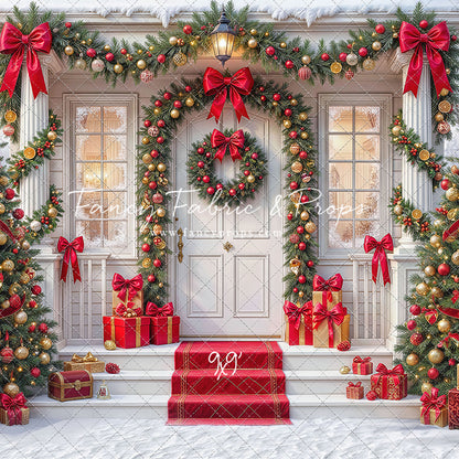 Christmas Front Porch Classic - With Sweep Option