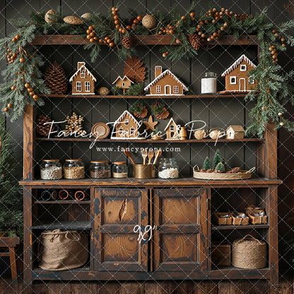 Christmas Kitchen Charm - With Sweep Option
