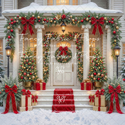 Cozy Christmas Entry - With Sweep Option