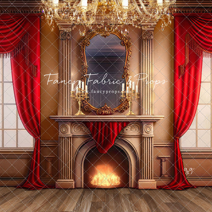 Cozy Up By The Fire - Wood Floor Option - with Sweep Option