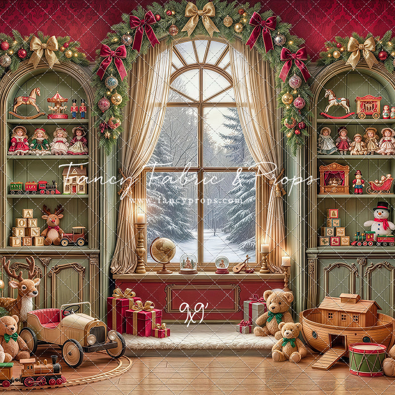Darling Damask Christmas - with Sweep Option