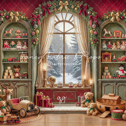 Darling Damask Christmas - with Sweep Option