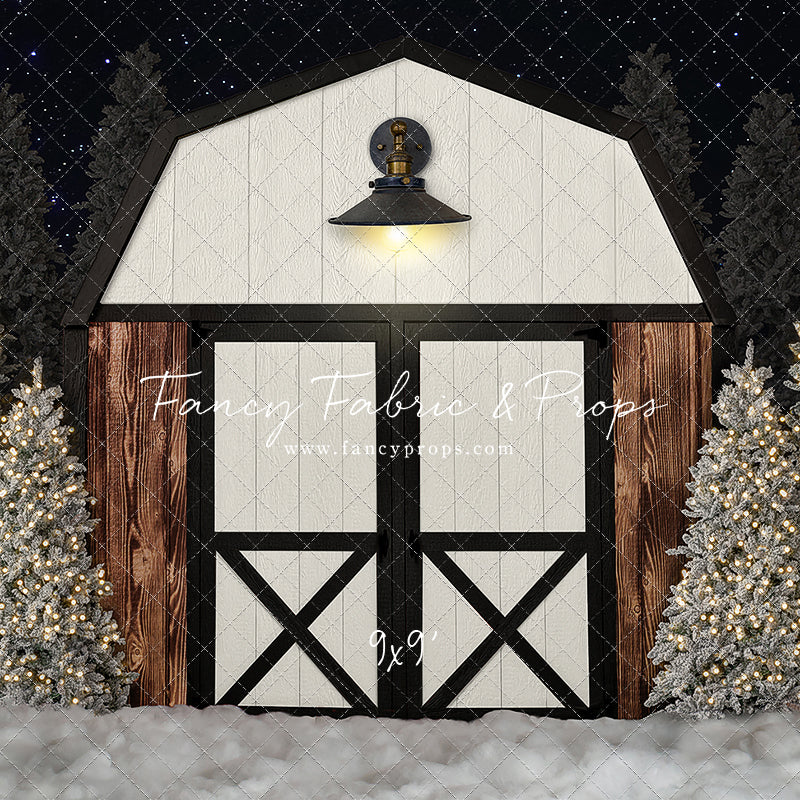 Modern Christmas Barn - With Light