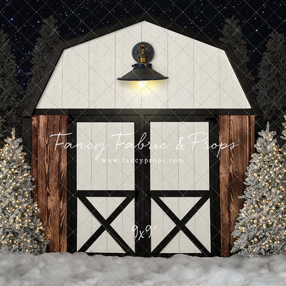 Modern Christmas Barn - With Light