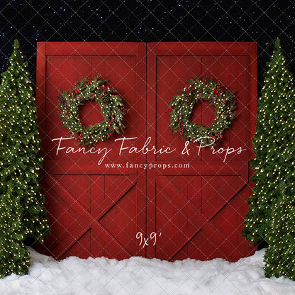 Fancy Red Barn Doors