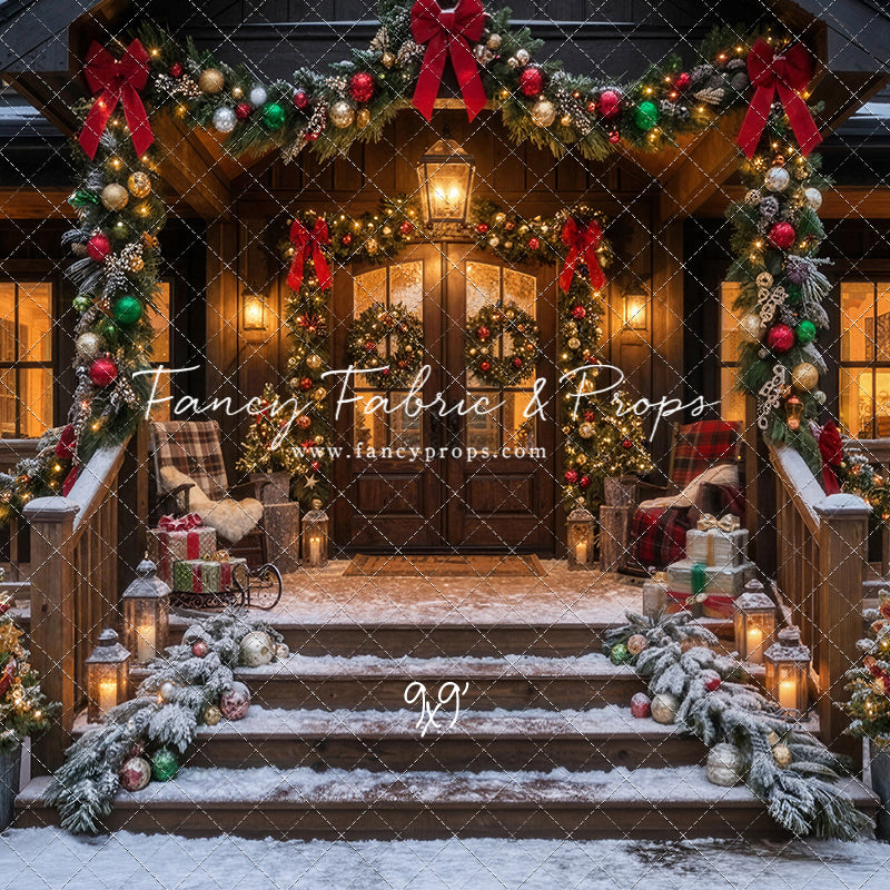 Festive Front Porch - With Sweep Option