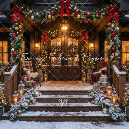 Festive Front Porch - With Sweep Option