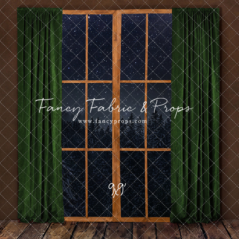 Fireside Evergreen Window