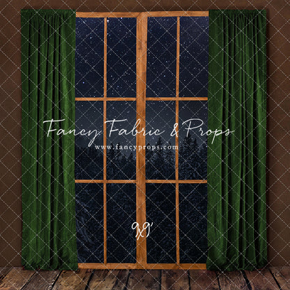 Fireside Evergreen Window