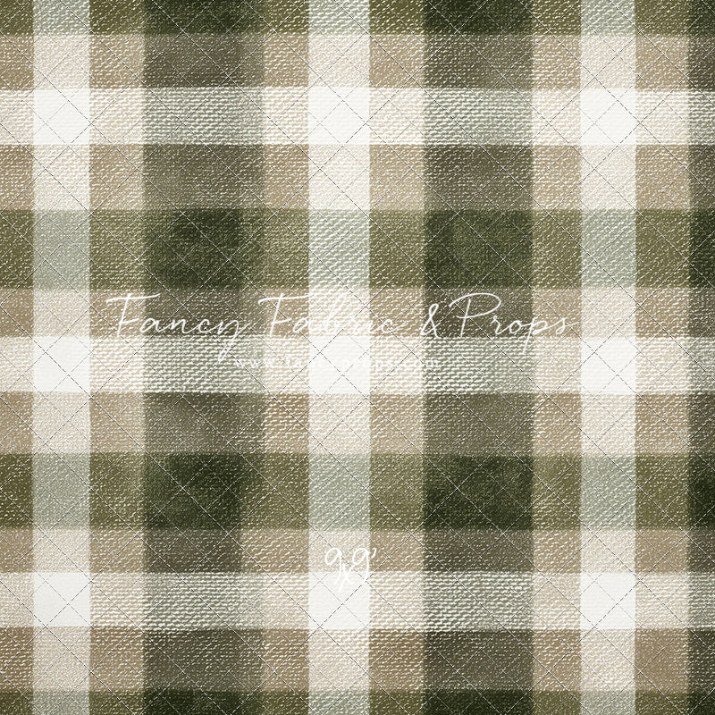 Frosted Pine Plaid - With Sweep Option