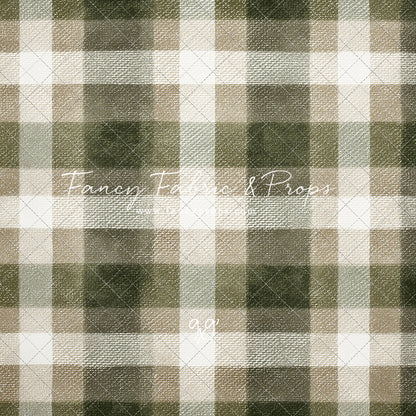 Frosted Pine Plaid - With Sweep Option