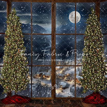 Frosted Village Bay Window