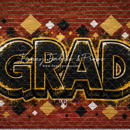 Gold & Black Grad - With Sweep Option