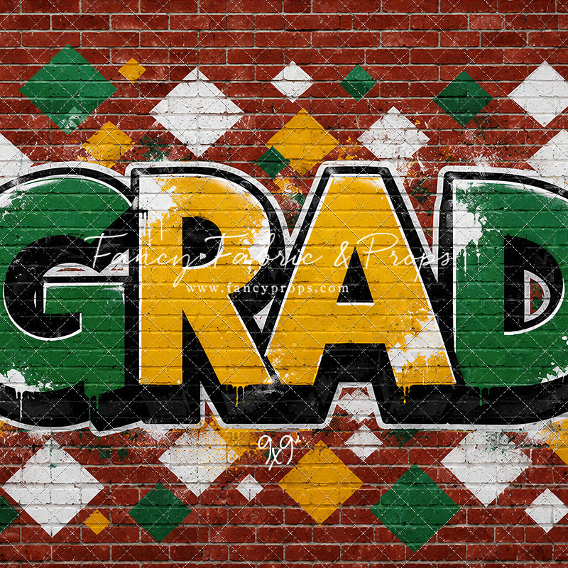 Gold & Green Grad - With Sweep Option
