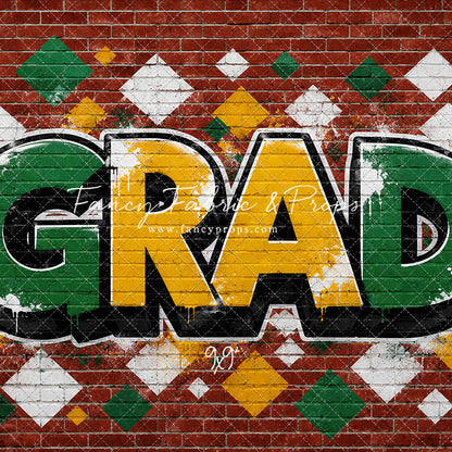 Gold & Green Grad - With Sweep Option