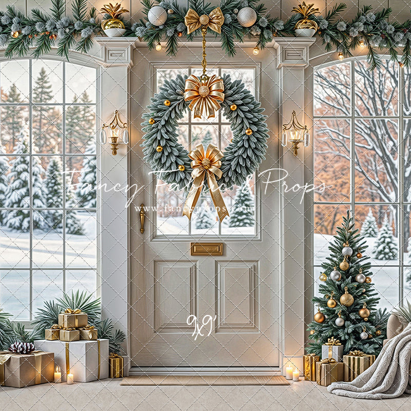 Golden Noel Entryway - with Sweep Option