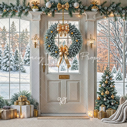Golden Noel Entryway - with Sweep Option