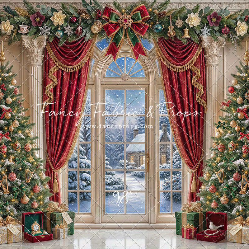Holiday Window Elegance - with Sweep Option
