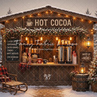 Hot Cocoa Holiday Hut - With Sweep Option