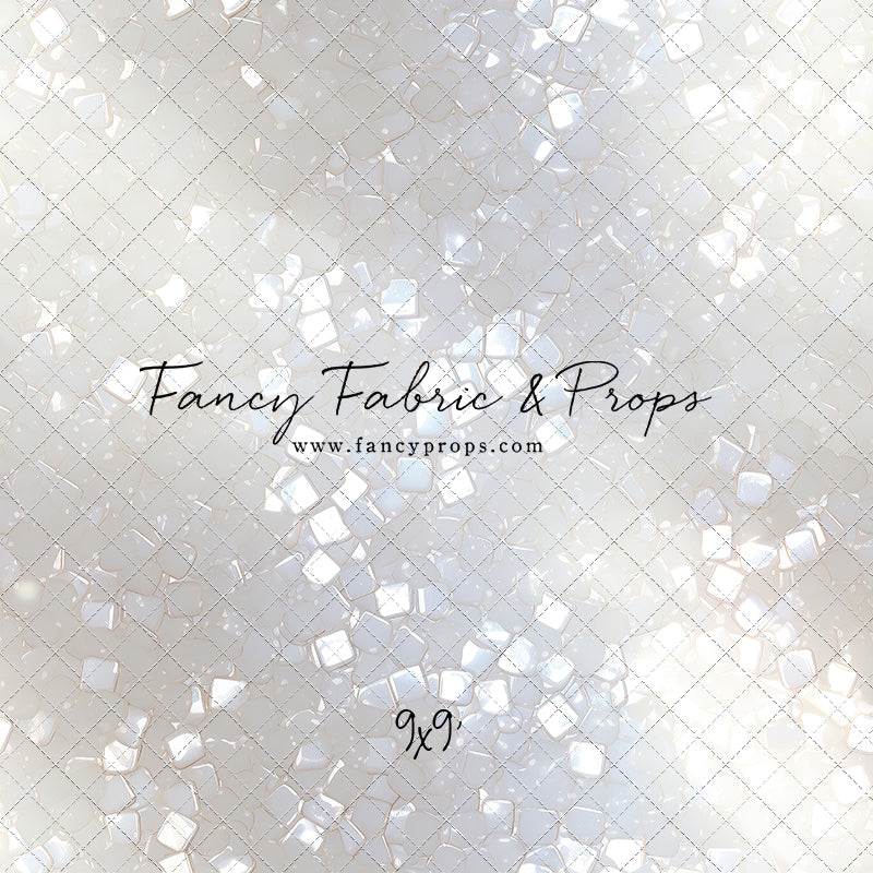 Iridescent White Sparkle