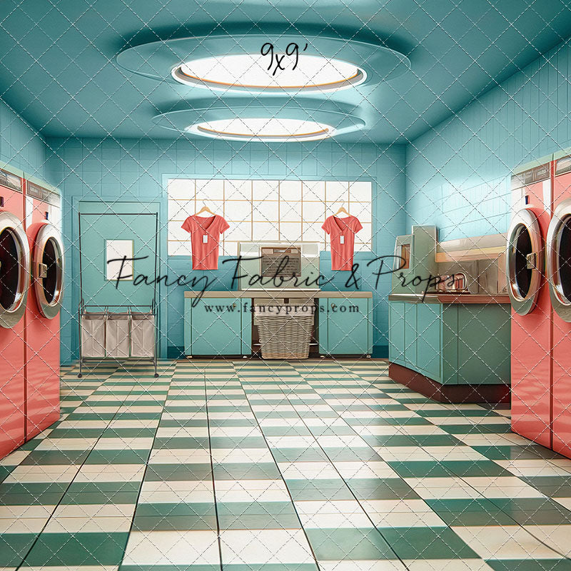 Laundry Day - Blue With Double Washers- With Sweep Option