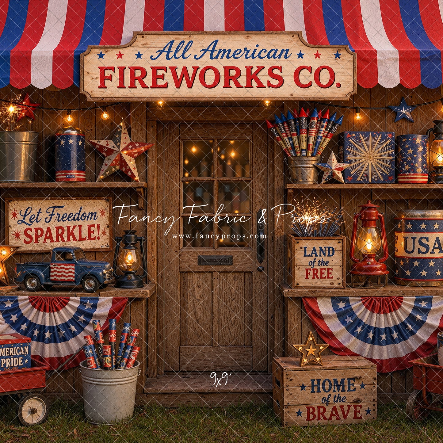 Liberty Sparks Fireworks Stand - With Sweep Option