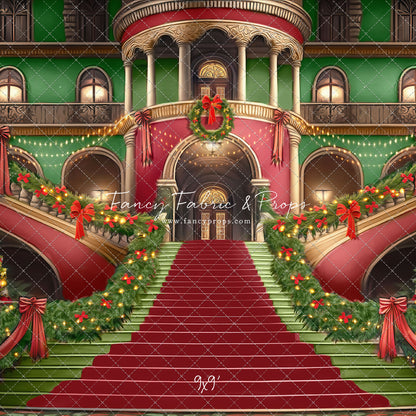 Merry Mansion- Green Rug - with Sweep Option