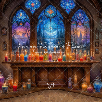 Mystic Potion Emporium - Wood Floor - With Sweep Option