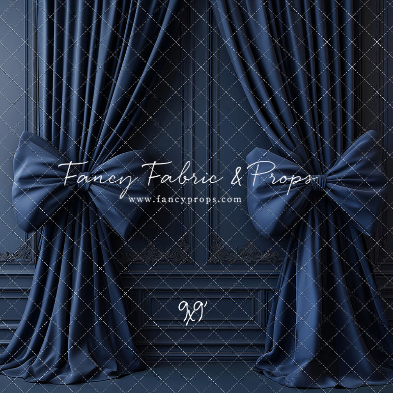 Navy Luxe Bows - With Sweep Option