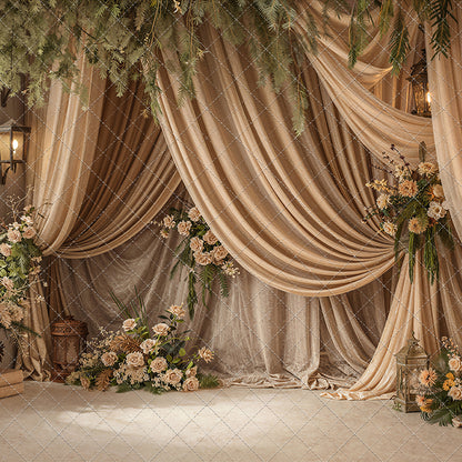 Olive Grove Drapes - With Sweep Option