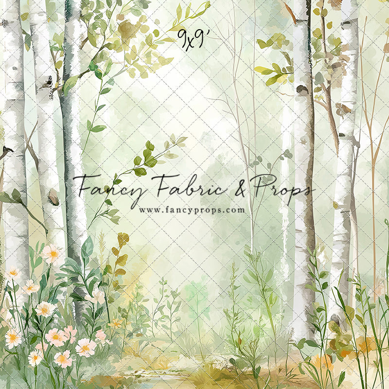 Painted Birch Forest - With Sweep Option