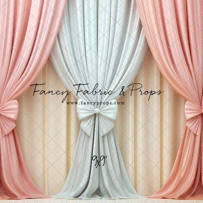 Pastel Bow Swag - With Sweep Option